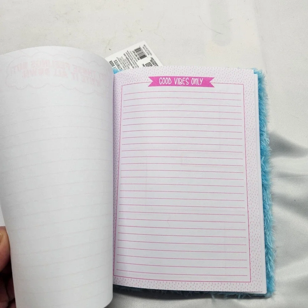 Journal for girls, Style Activity journal, fuzzy design 8